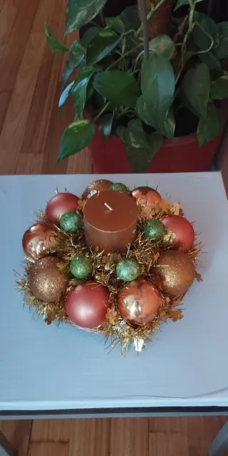 Centro de mesa Navidad adornos