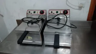 2 Freidoras Industriales Kroma 6L+6L