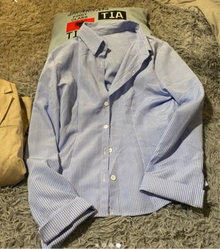 Blazer Zara Beige Talla L y regalo camisa