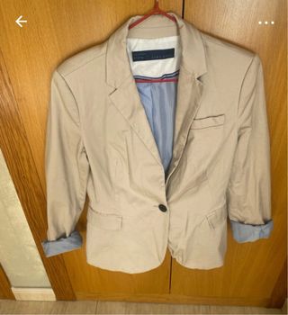 Blazer Zara Beige Talla L y regalo camisa