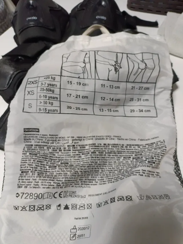 Protecciones patinaje OXELO Tall S