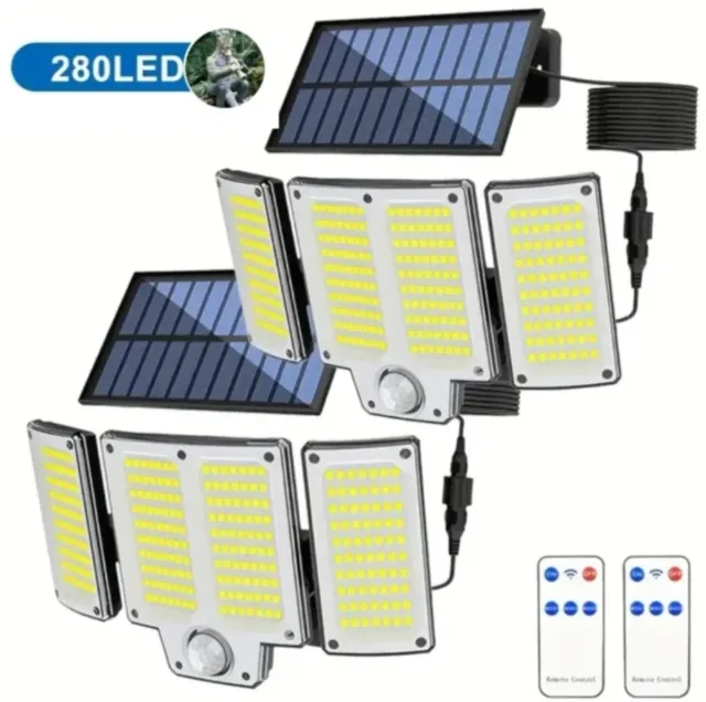 2 Focos Solares LED 280