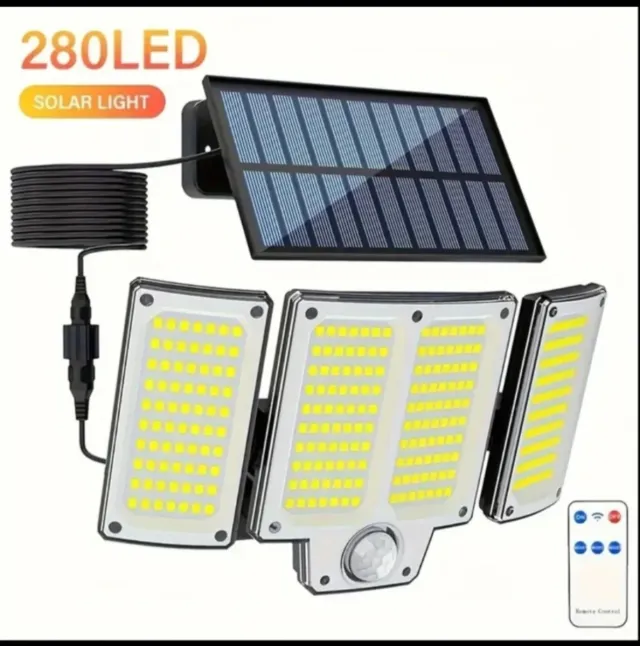2 Focos Solares LED 280