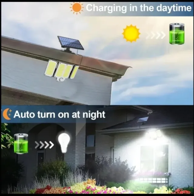 2 Focos Solares LED 280