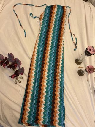 Vestido largo con espalda descubierta