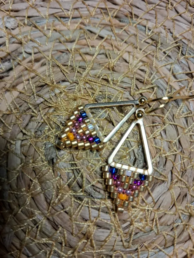 Pendientes hechos a mano miyuki