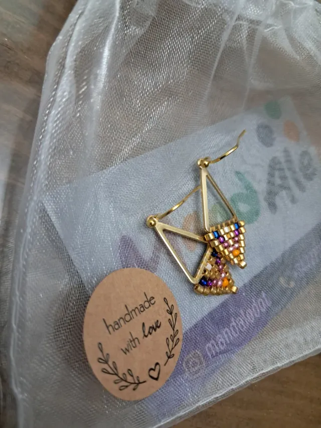 Pendientes hechos a mano miyuki