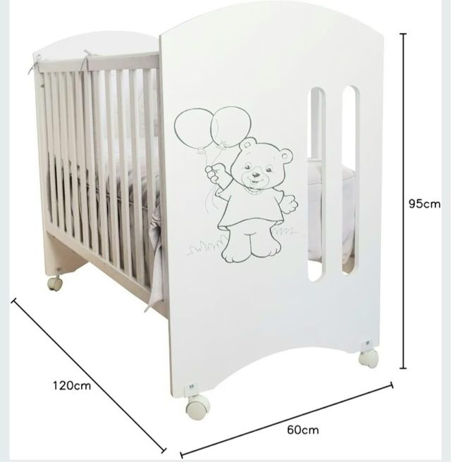 Cuna blanca para bebé casi sin uso