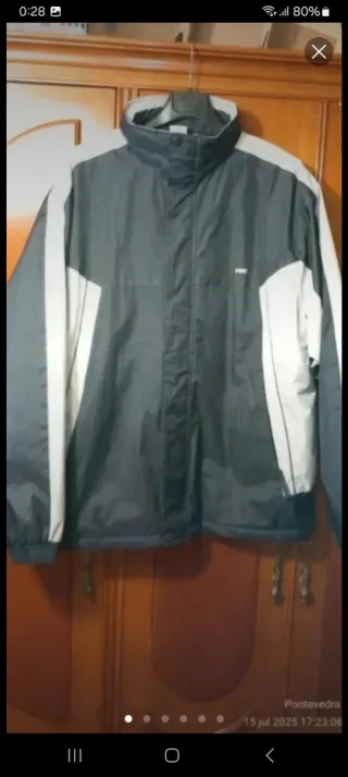 Cazadora Polar Negra y Blanca