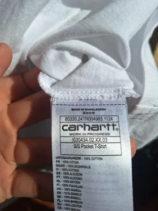 Camiseta Carhartt Blanca Talla M