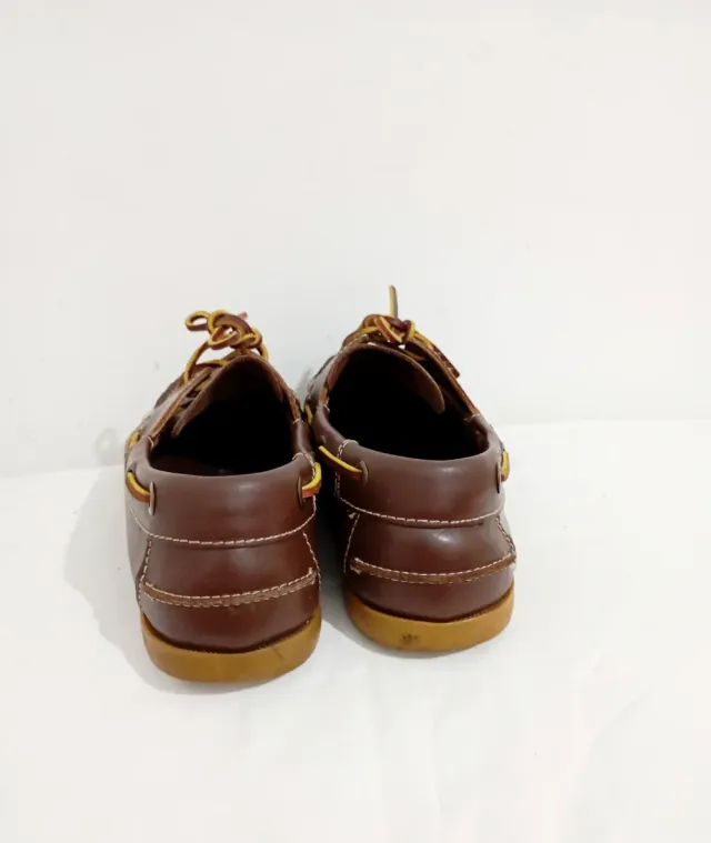Zapatos náuticos vintage piel marrones T41
