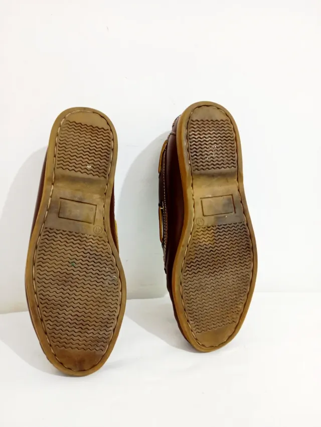 Zapatos náuticos vintage piel marrones T41