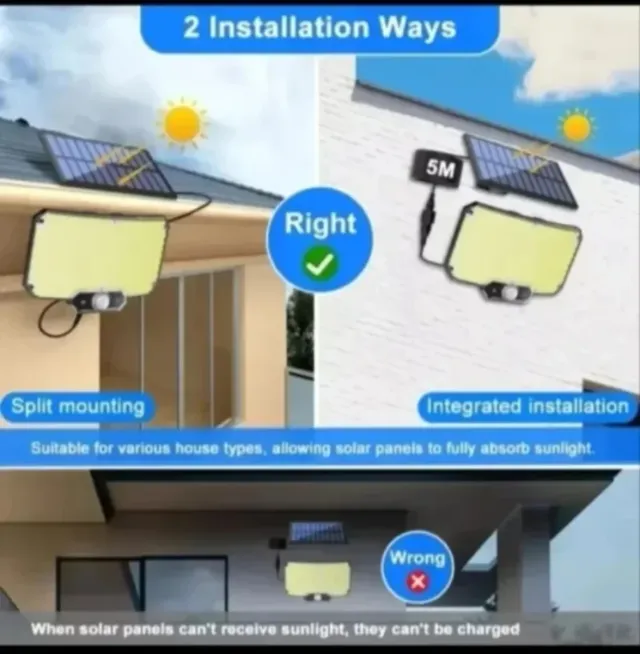 2 Focos Solares 234 LED