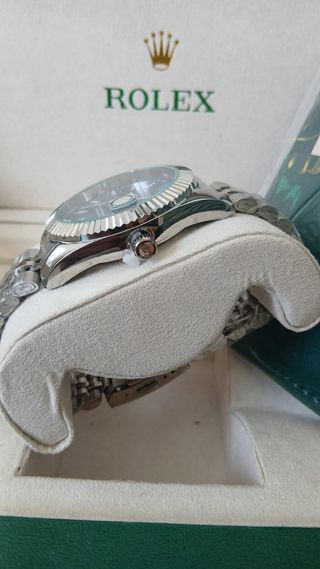 Reloj Rolex Azul y Plateado