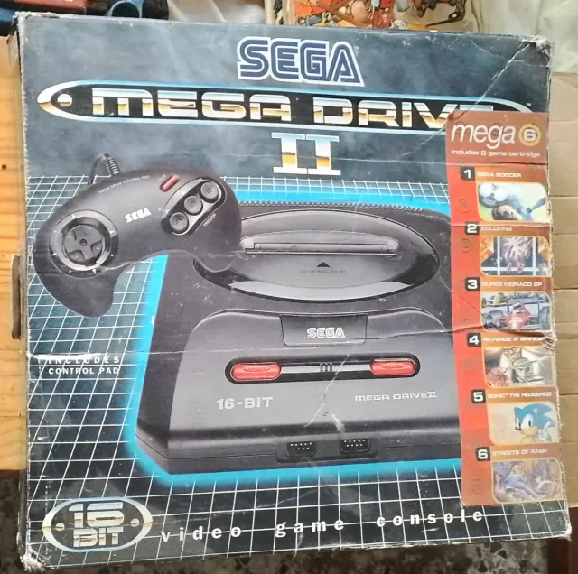 Sega Mega Drive II (Mega 6) CIB + 2 Juegos CIB