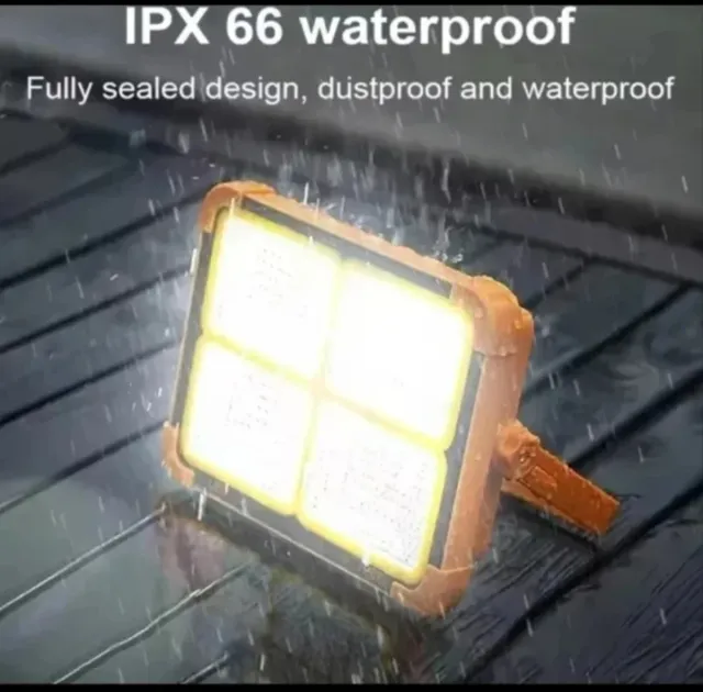 Lanterna Solar LED com Bateria Recarregável Grande