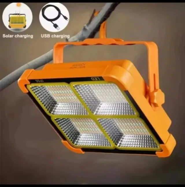 Lanterna Solar LED com Bateria Recarregável Grande