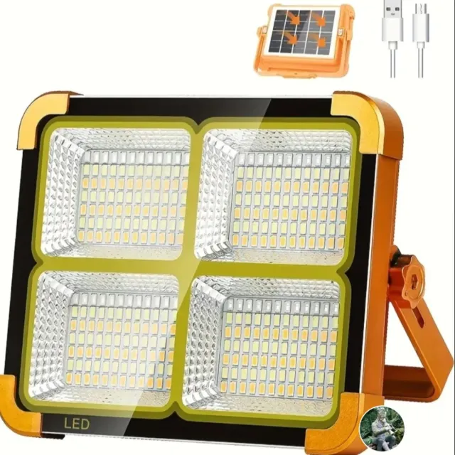 Lanterna Solar LED com Bateria Recarregável Grande