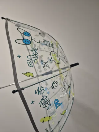 Paraguas Perletti Unisex Transparente