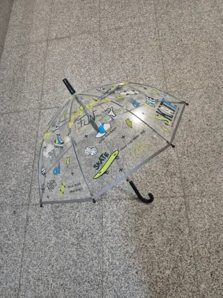 Paraguas Perletti Unisex Transparente