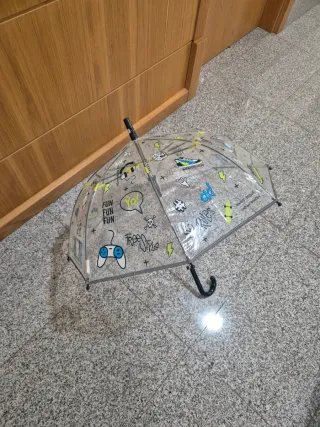 Paraguas Perletti Unisex Transparente