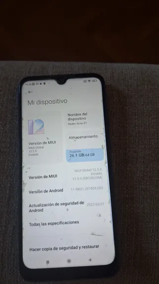 Xiaomi Redmi Note 8T Blu