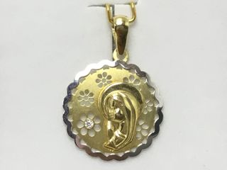 medalla oro 18k