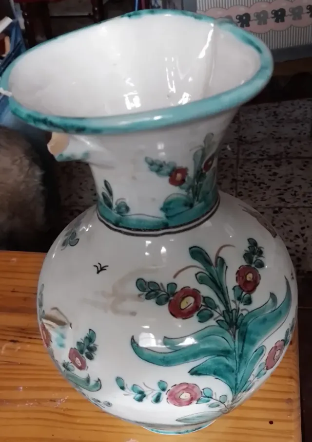 Jarrón Cerámica Puente Arzobispo asa rota