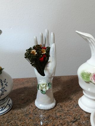 Lote figuras y jarrones porcelana 1970-1990