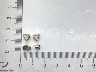 pendientes oro 18k con piedra con diamante de laboratorio