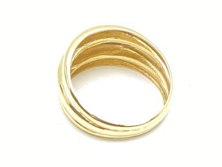 anillo oro 18k con circonita