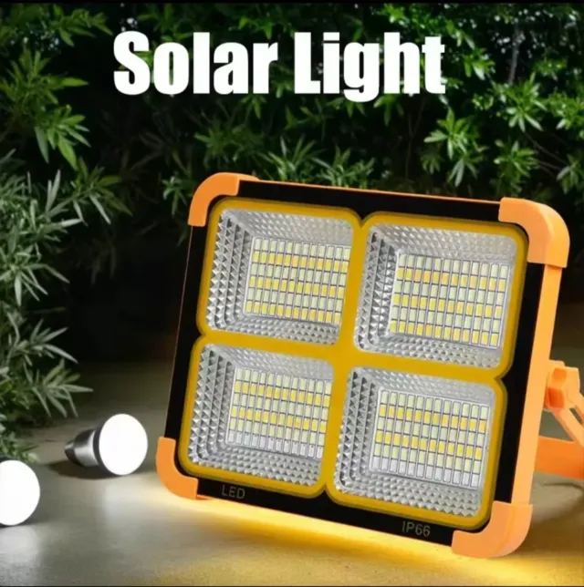 Foco Solar LED Portátil Recarregável