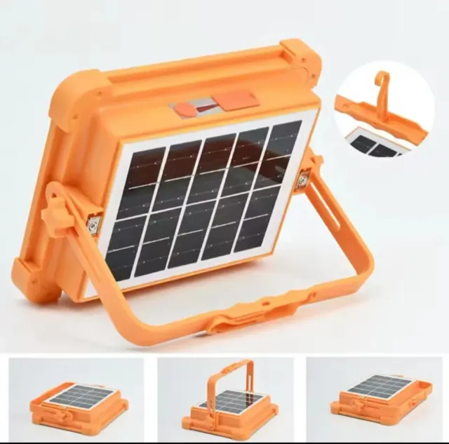 Foco Solar LED Portátil Recarregável