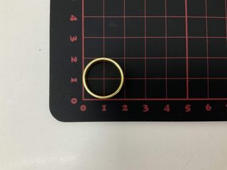 alianza oro 18k con piedra con diamante t. 11 (16,24 mm)