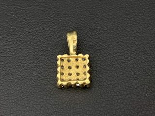 colgante oro 18k con piedra