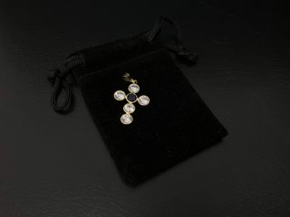 crucifijo oro 18k con piedra