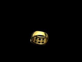anillo oro 18k con circonita