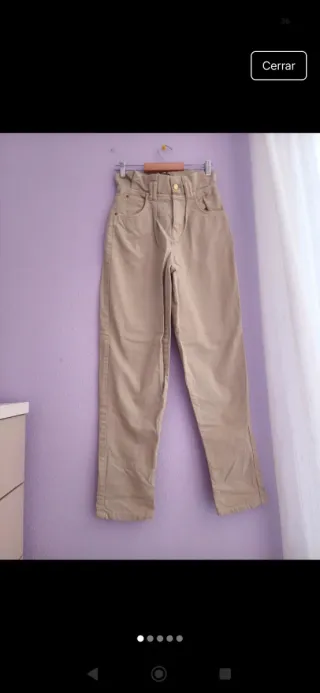 Pantalones Bershka Talla XS Beige