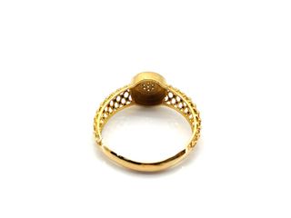 anillo oro 18k con piedra con circonita