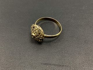 anillo oro 18k con piedra