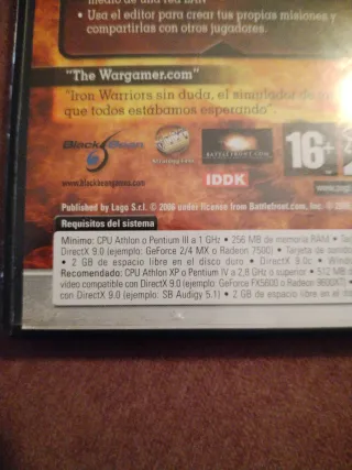 Juego PC Iron Warriors T72 Tank Command