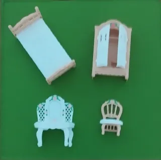 Lote Muebles Casa Muñecas escala 1:12