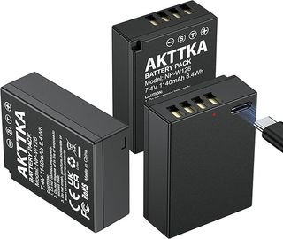 AKTTKA NP-W126 3x Batería 1140mAh Fujifilm X100F