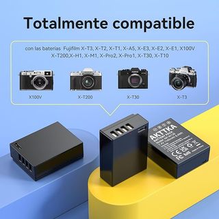 AKTTKA NP-W126 3x Batería 1140mAh Fujifilm X100F