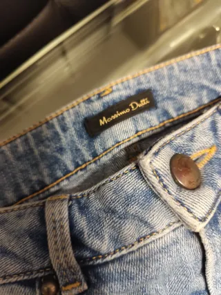 Vaqueros Massimo Dutti Tachuelas Talla 34/36