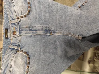 Vaqueros Massimo Dutti Tachuelas Talla 34/36