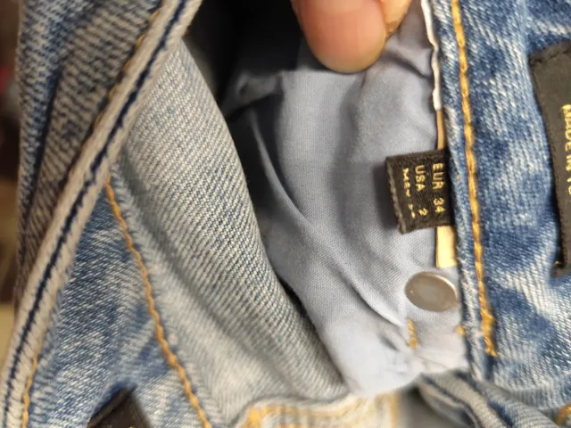 Vaqueros Massimo Dutti Tachuelas Talla 34/36