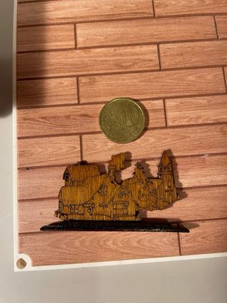 Paesaggio decorativo dollhouse in legno
