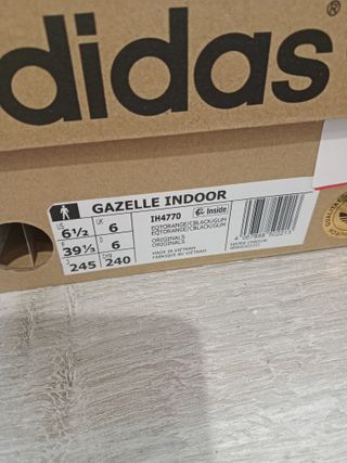 Adidas Gazelle Indoor Naranja Originales (39 1/3)