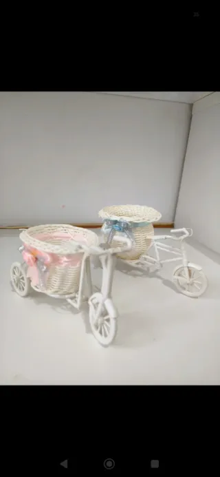 Pack 2 Bicicletas Decorativas Mimbre